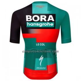 Maglia 2023 BORA-Hansgrohe Manica Corta Verde Nero